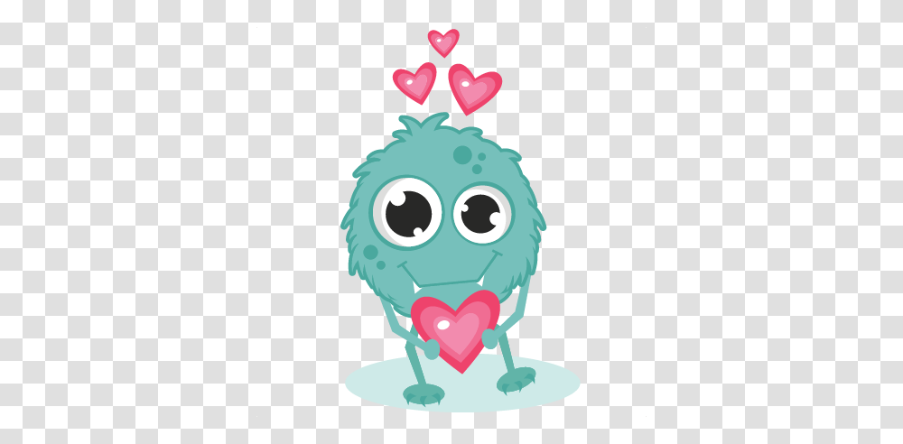 Monster In Love Cutting Monster Cut Cute Monster, Toy Transparent Png