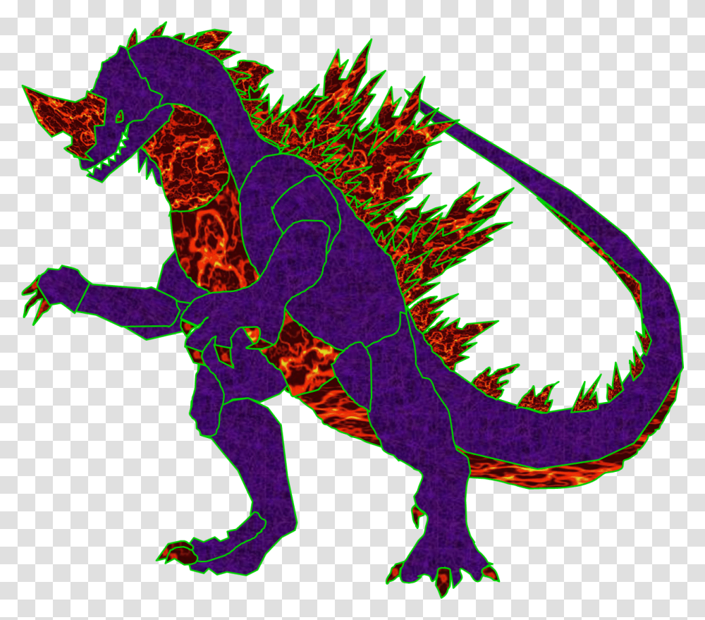 Monster Lab Ultimate Godzilla Illustration, Dragon, Animal, Reptile Transparent Png