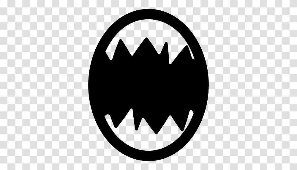 Monster Mouth, Batman Logo, Stencil Transparent Png