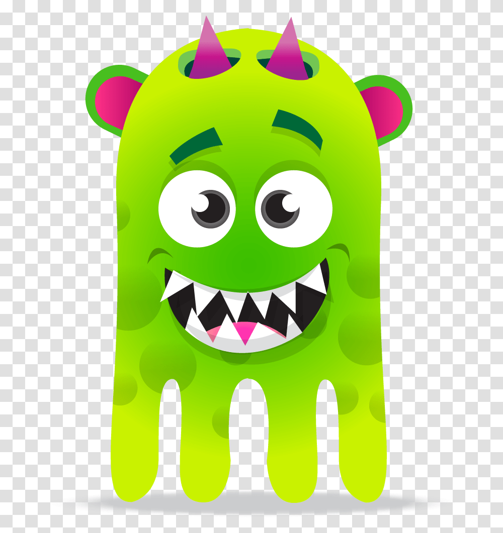 Monster Mouths Clipart Google Search Dojo Monsters Class Dojo Avatars Green, Text, Graphics, Label, Food Transparent Png