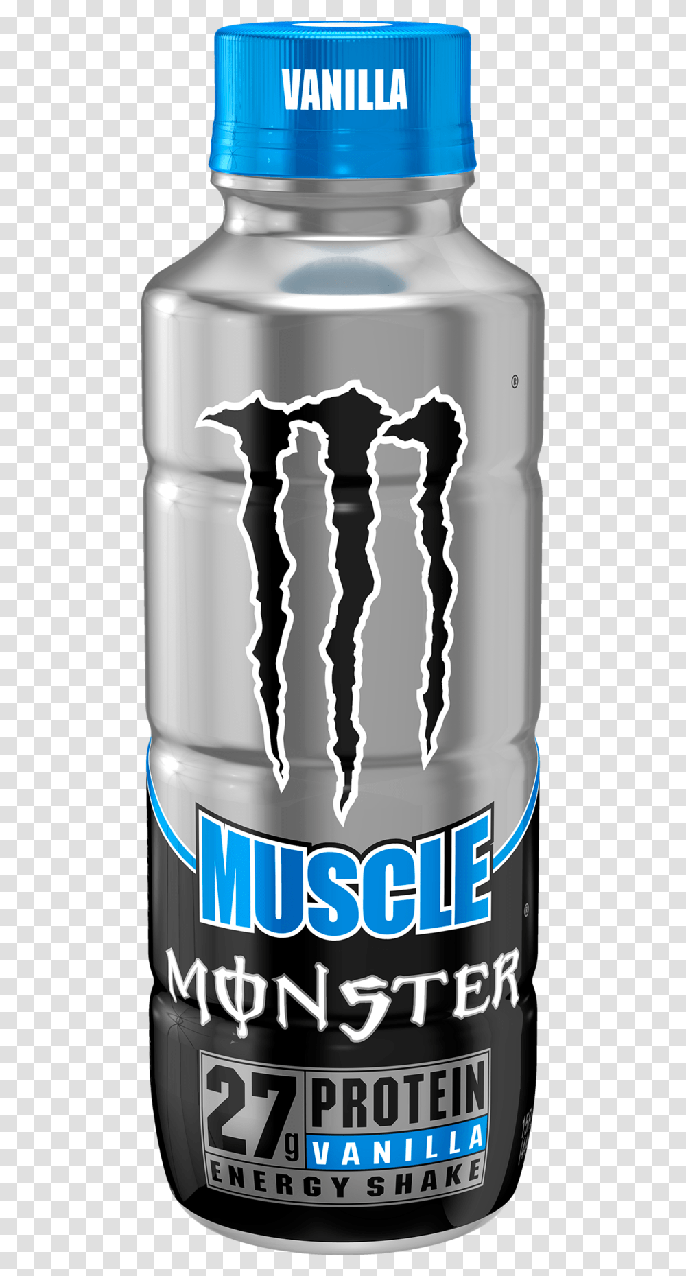 Monster Muscle Vanilla Energy Shake 15 Oz Plastic Bottles Monster Energy Drink Vanilla, Barrel, Beverage, Mixer, Appliance Transparent Png