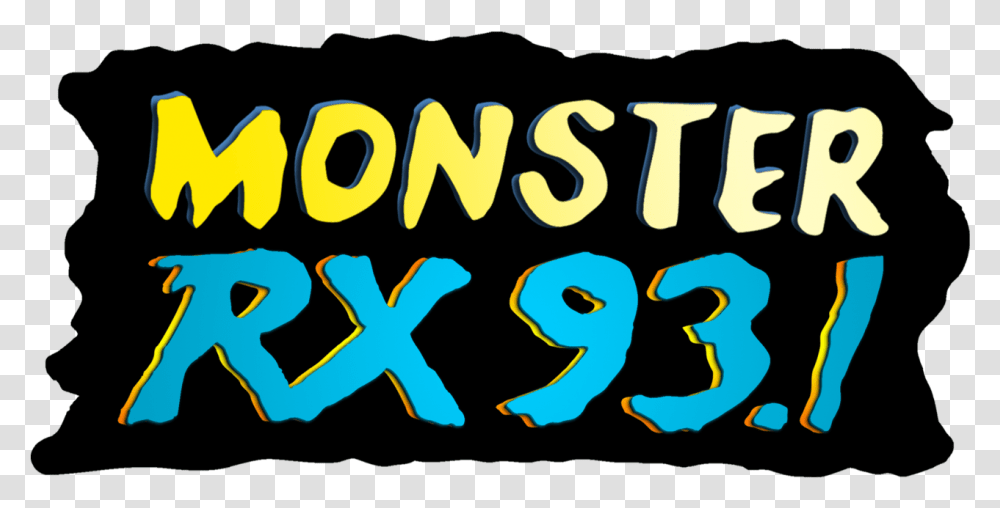 Monster Rx 93.1 Logo, Alphabet, Number Transparent Png