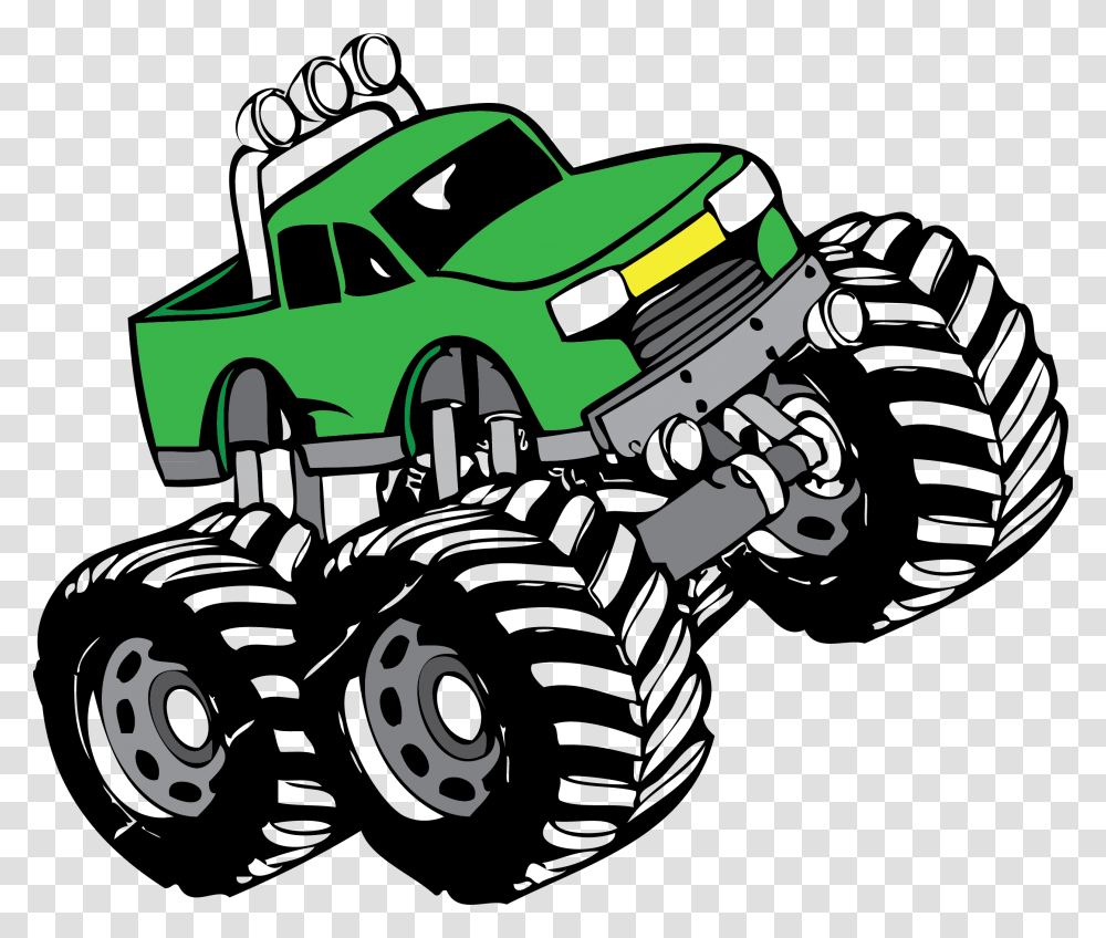 Monster Truck Clipart Transportation, Lawn Mower, Vehicle, Buggy, Tire Transparent Png
