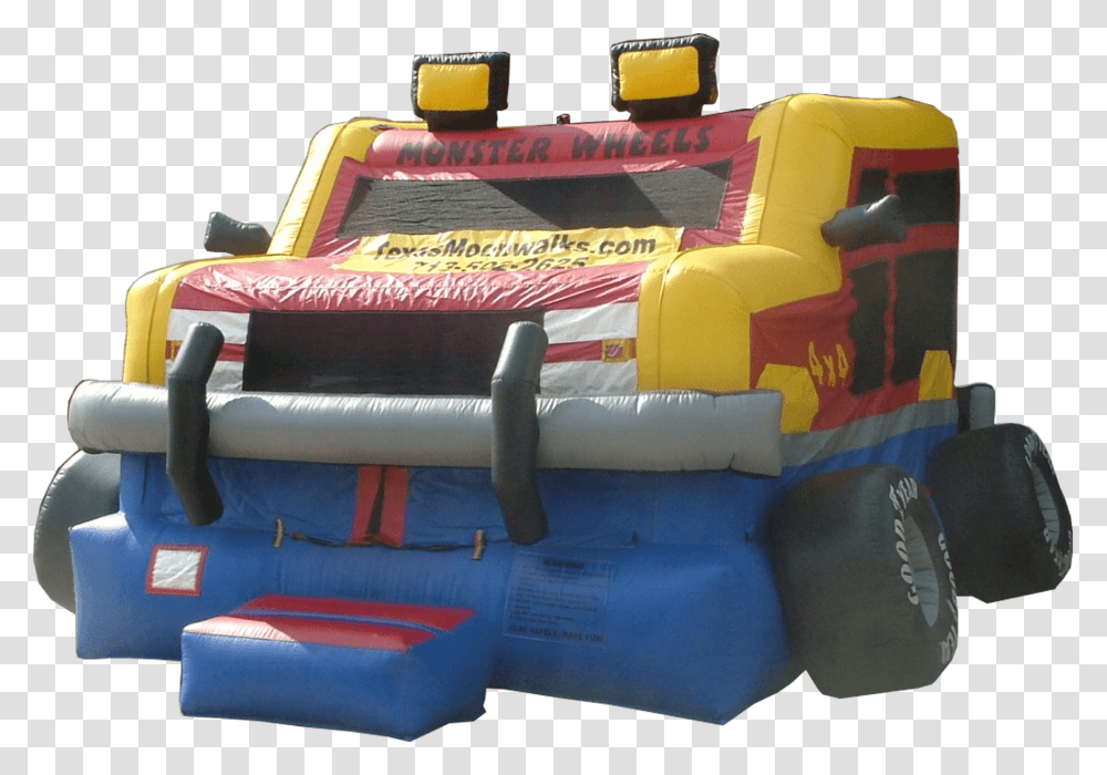 Monster Truck Moonwalk Inflatable, Couch, Furniture Transparent Png
