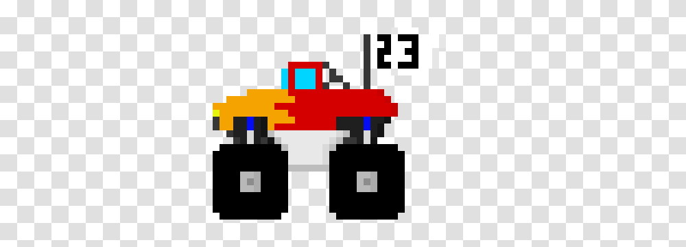 Monster Truck Pixel Art Maker, Logo, Trademark Transparent Png