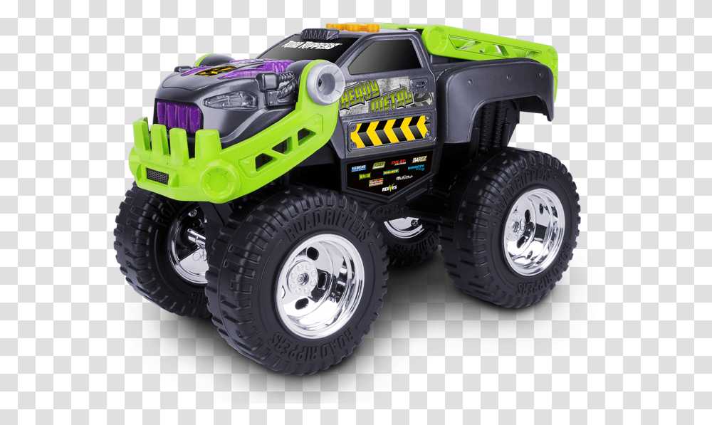 Monster Truck Road Rippers Heavy Metal Monster Truck, Wheel, Machine, Tire, Vehicle Transparent Png