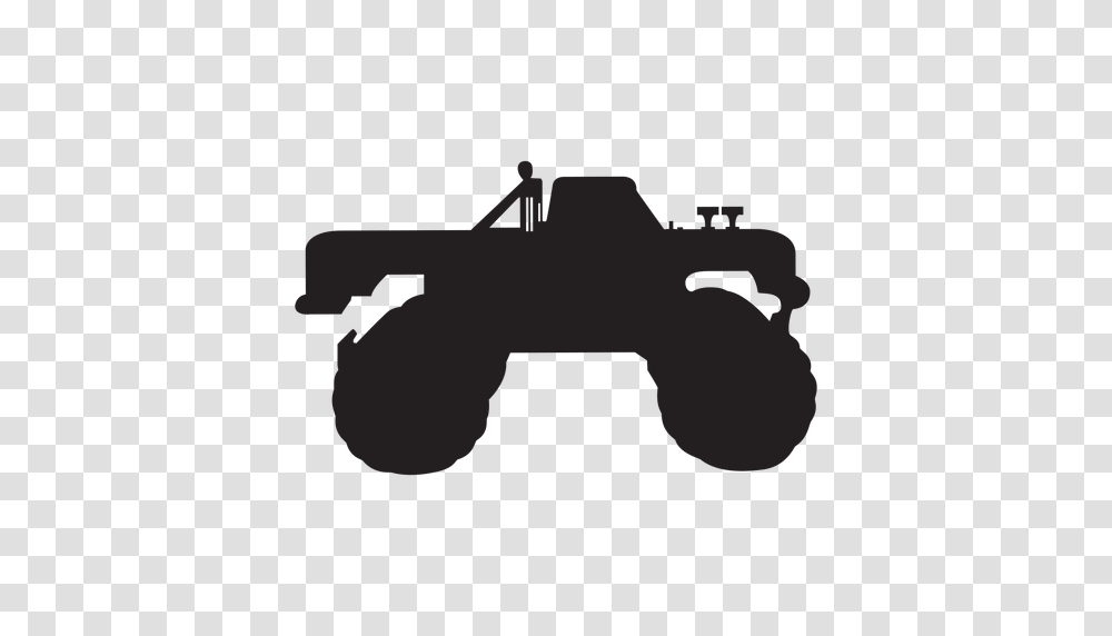 Monster Truck Silhouette, Gun, Weapon, Weaponry, Electronics Transparent Png