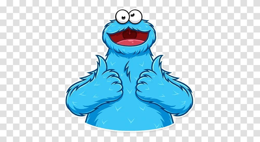 Monster Whatsapp Stickers Stickers Cloud Cookie Monster Stickers, Teeth, Mouth, Nature, Outdoors Transparent Png