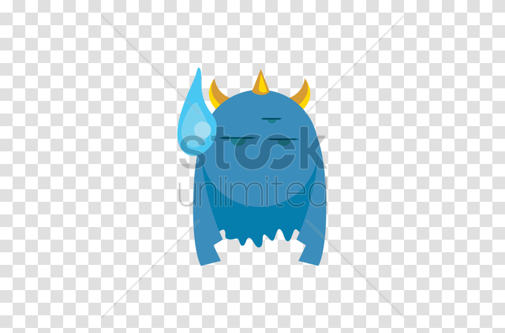 Monster With Sweat Drop Vector Image, Mammal, Animal, Bow, Bat Transparent Png