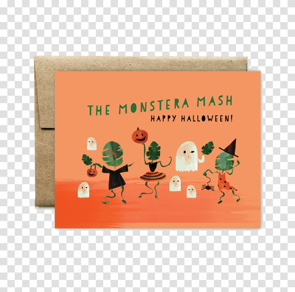 Monstera Mash Happy Halloween Cartoon, Text, Person, Human, Advertisement Transparent Png