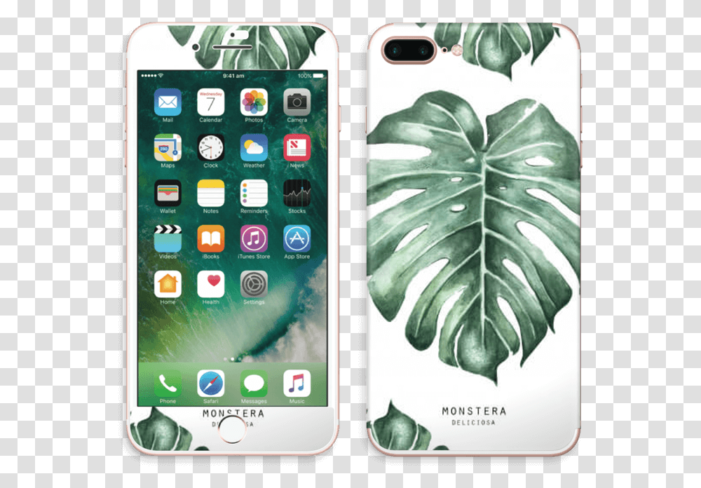 Monstera Pattern Skin Iphone 7 Plus Model Of Iphone 7 Plus, Mobile Phone, Electronics, Cell Phone Transparent Png