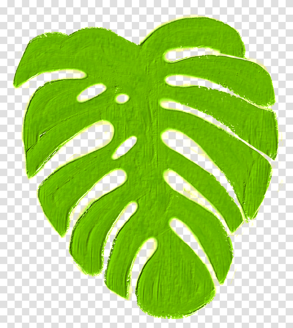 Monstera Tropics Plant Green Jungle Island Warm Symmetry, Leaf, Veins, Moss, Fern Transparent Png