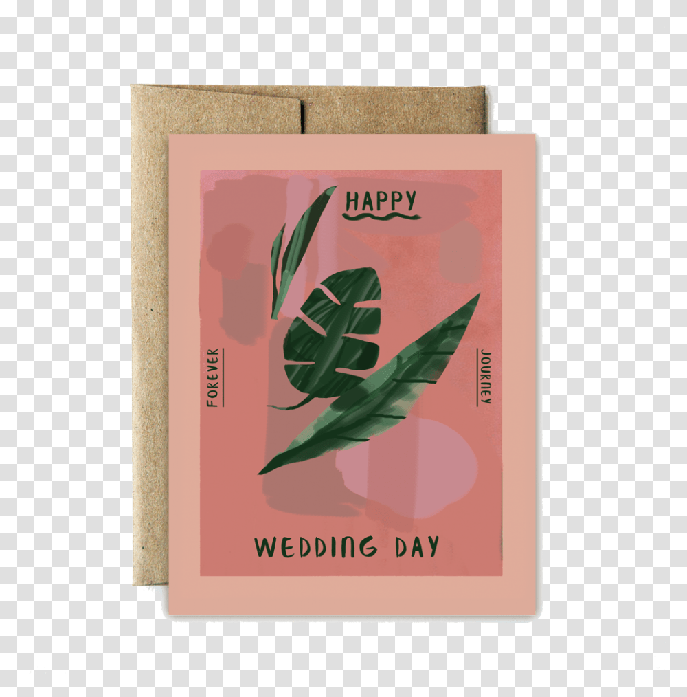 Monstera Wedding Book Cover, Label, Advertisement, Poster Transparent Png