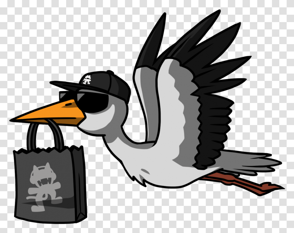 Monstercat Logo Monstercat, Animal, Bird, Pelican, Sunglasses Transparent Png