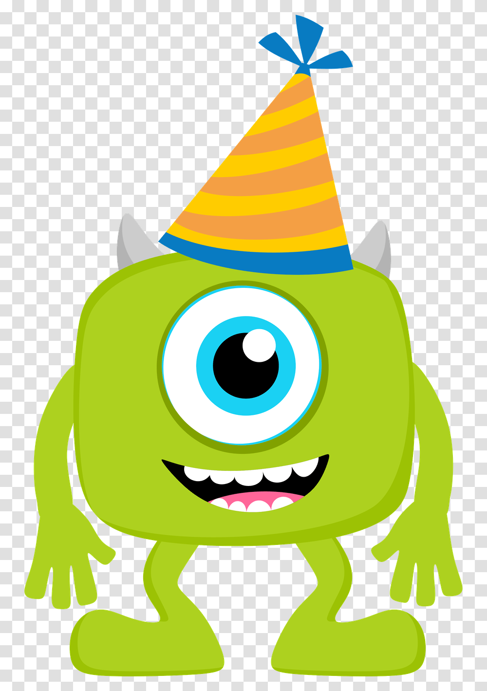 Monsters Clip Birthday Monster Baby Monster Inc Characters, Apparel, Party Hat Transparent Png