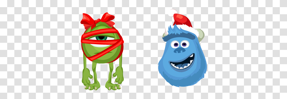 Monsters Inc Christmas Wazowski And Sulley Cursor - Custom Clip Art, Snowman, Winter, Outdoors, Nature Transparent Png