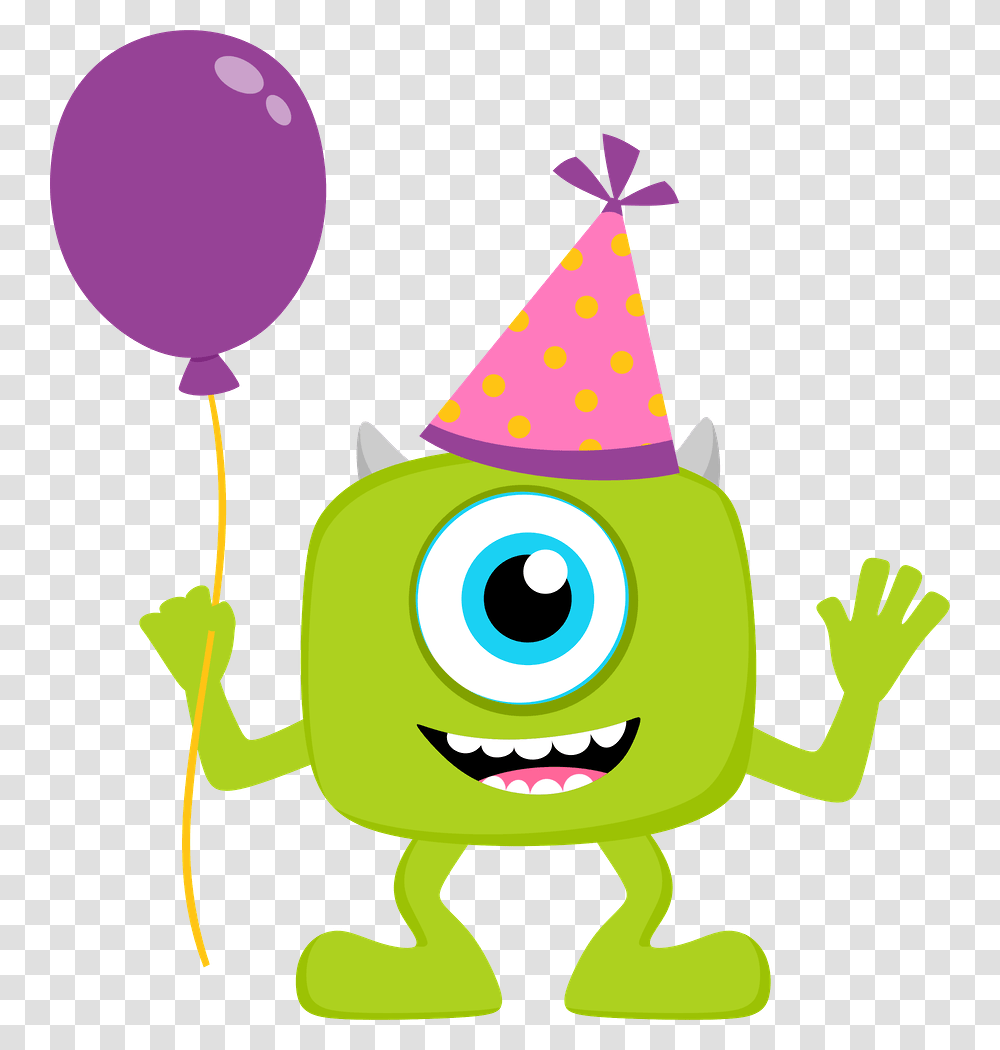 Monsters Inc Clip Art Free Clipart De Monster Party Monster Inc Happy Birthday, Apparel, Party Hat Transparent Png