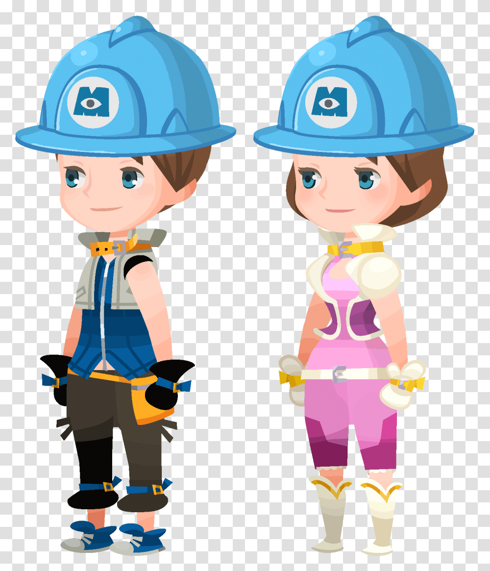 Monsters Inc Helmet Kingdom Hearts Union X Avatar Outfits, Apparel, Hardhat, Person Transparent Png