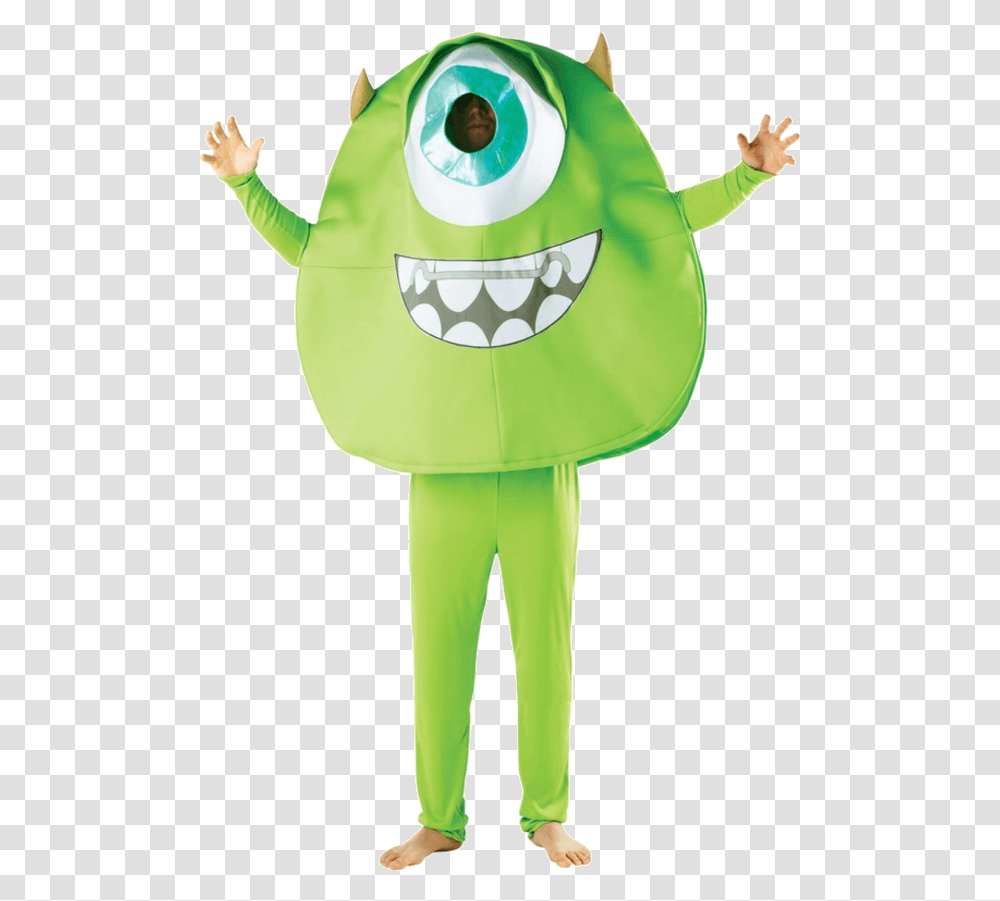 Monsters Inc Mike Costume, Person, Human, Toy, Bib Transparent Png