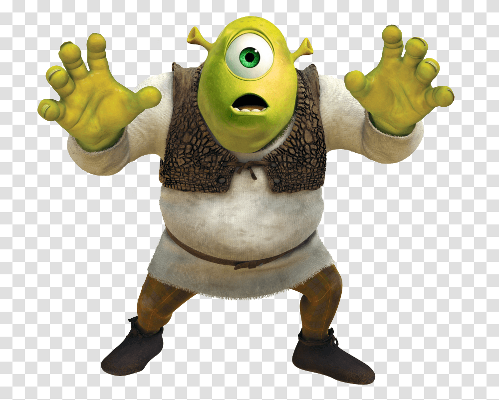 Monsters Inc Mike Wazowski With Two Eyes, Figurine, Person, Human, Elf Transparent Png