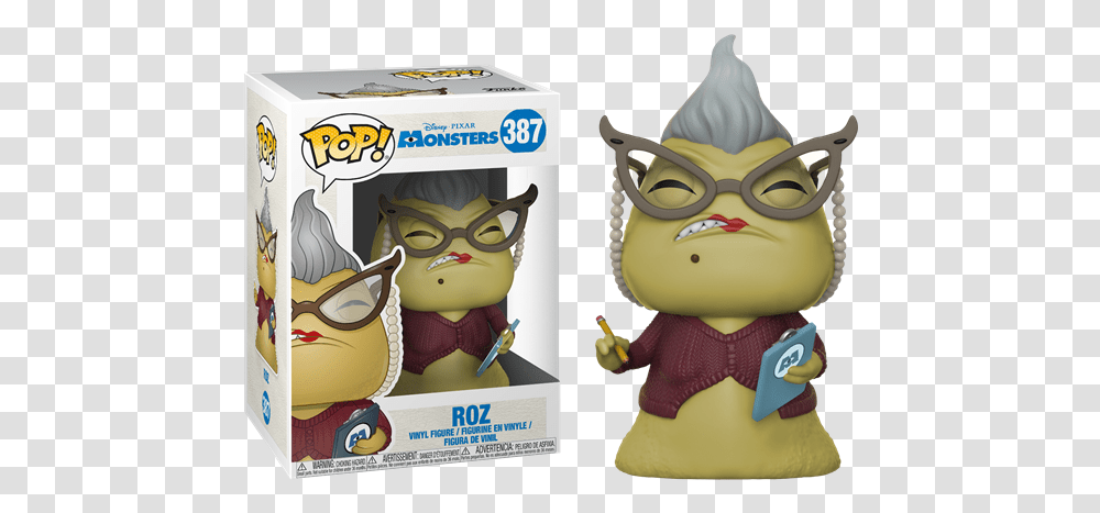 Monsters Inc Roz Pop New Funko Pop Disney, Clothing, Label, Text, Toy Transparent Png