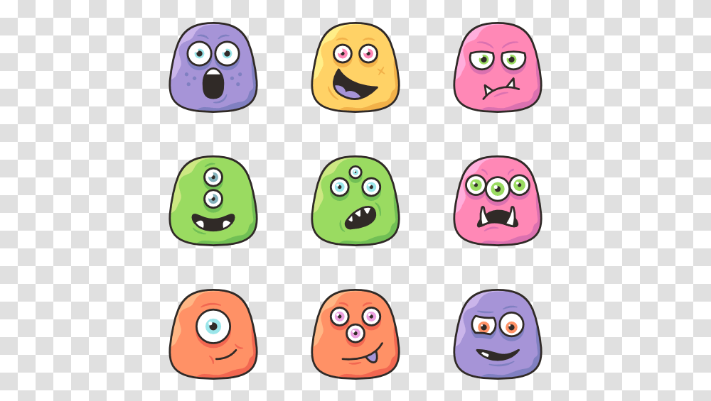 Monsters, Photo Booth, Pac Man, Cushion Transparent Png