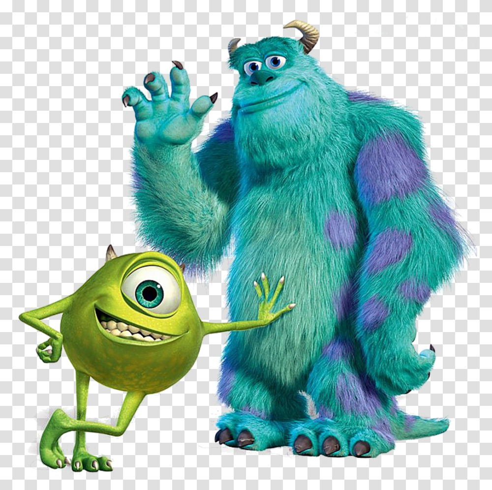 Monsters University Monsters Inc Sully Mike, Green, Wildlife, Animal, Amphibian Transparent Png