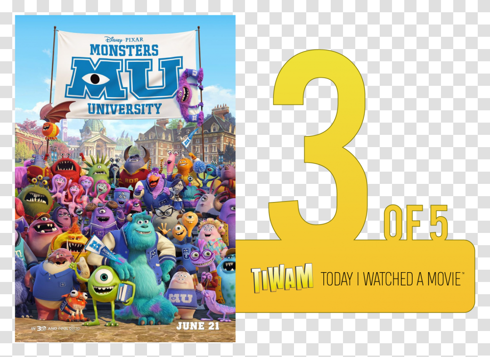 Monsters University Movie Review, Person, Crowd, Number Transparent Png