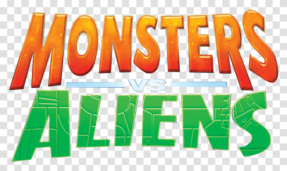 Monsters Vs Aliens Logo, Word, Alphabet, Vegetation Transparent Png