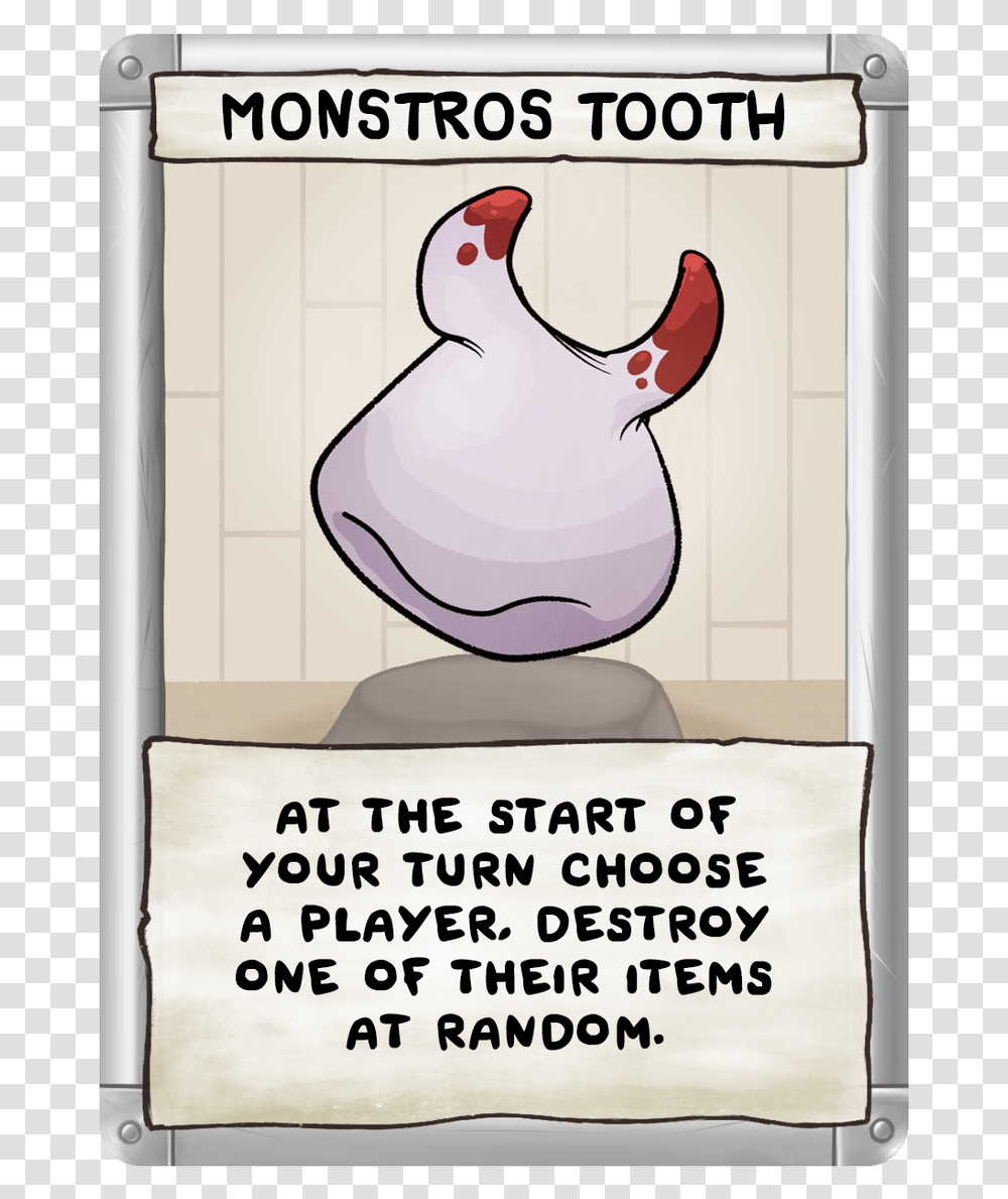 Monstro S Tooth Binding Of Isaac Four Souls All Cards, Bird, Animal, Mammal Transparent Png