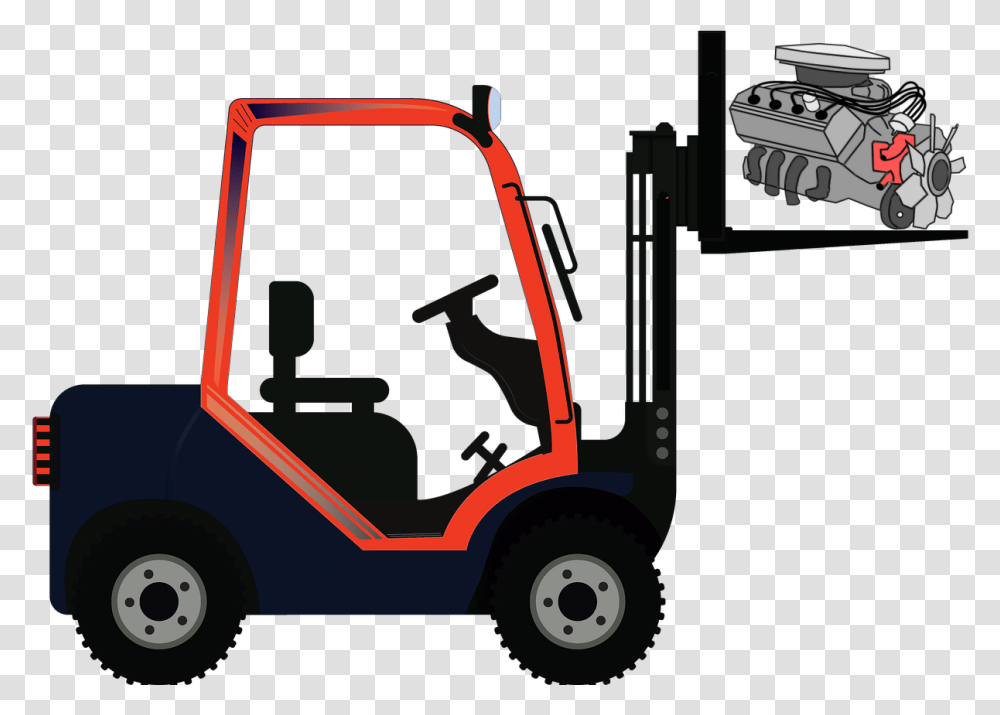Montacargas Y Motores Warehouse Forklift Parking Sign, Vehicle, Transportation, Truck, Golf Cart Transparent Png