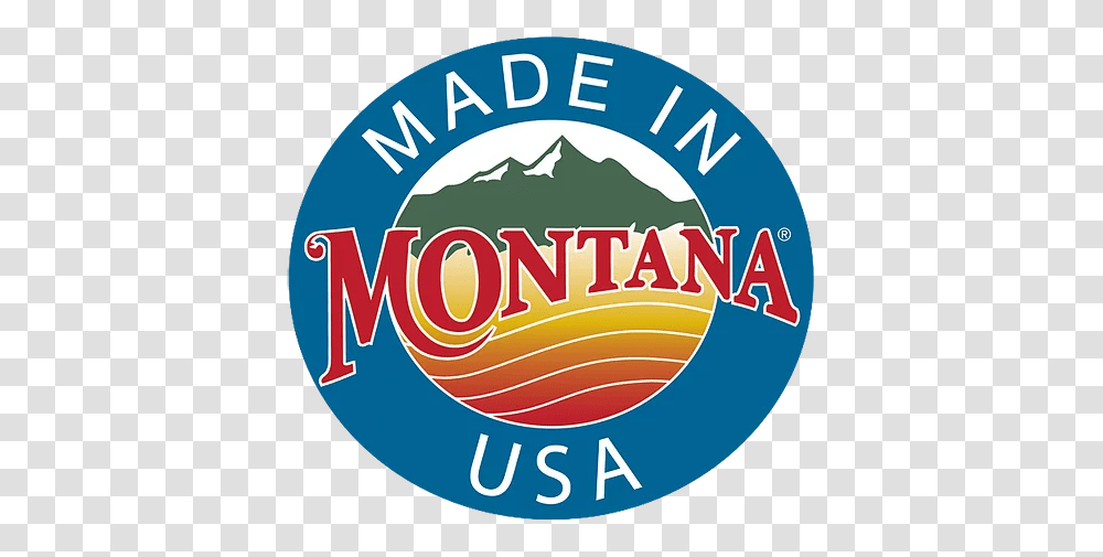 Montana Gifts Great Falls Blue Ribbon Of Made In Montana Sticker, Label, Text, Logo, Symbol Transparent Png