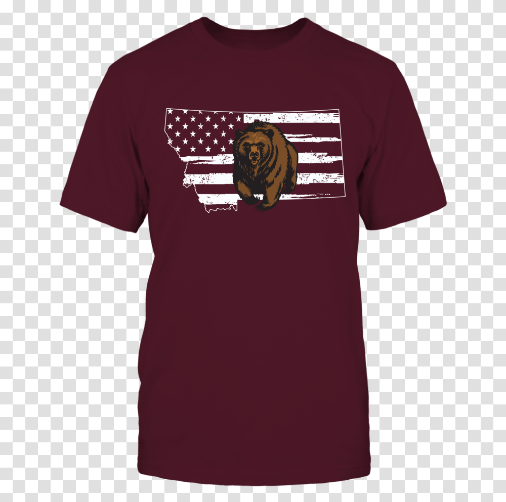 Montana Grizzlies Happy Not Day Barney, Clothing, Apparel, T-Shirt, Sleeve Transparent Png