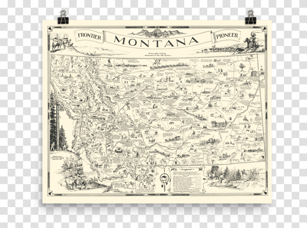 Montana History Map, Diagram, Plot, Rug Transparent Png