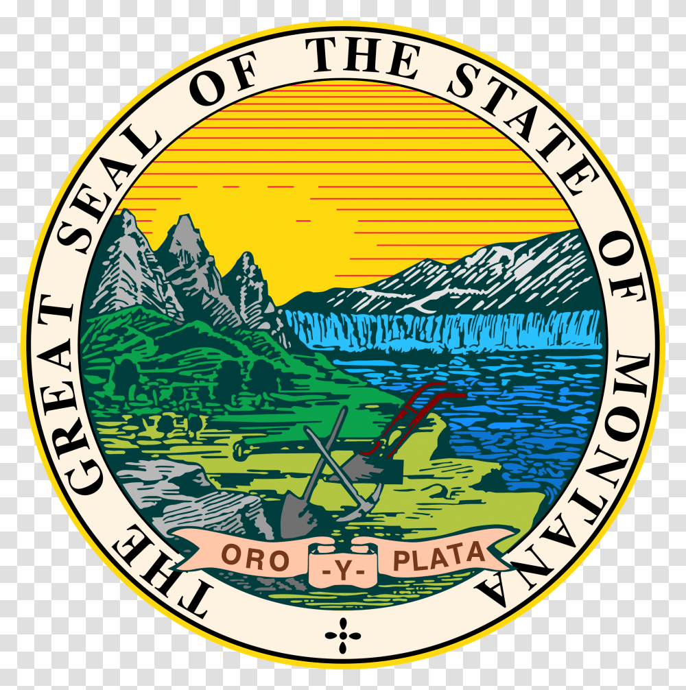 Montana State Seal, Logo, Badge, Emblem Transparent Png