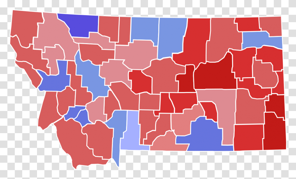 Montana Vector Svg Montana 2018 Election Results, Map, Diagram, Plot, Atlas Transparent Png