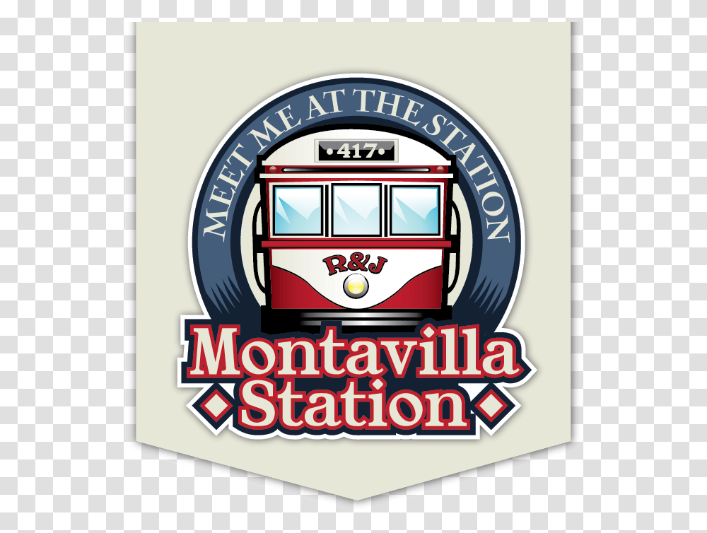 Montavilla Station Label, Cable Car, Vehicle, Transportation, Streetcar Transparent Png