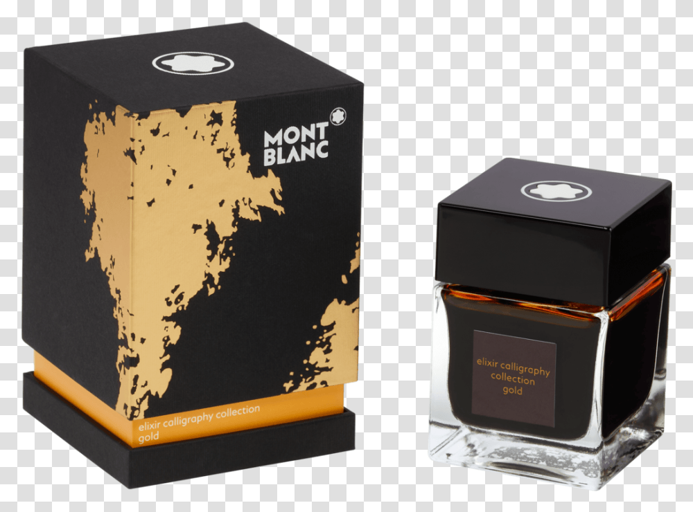 Montblanc Elixir Ink, Box, Bottle, Cosmetics Transparent Png