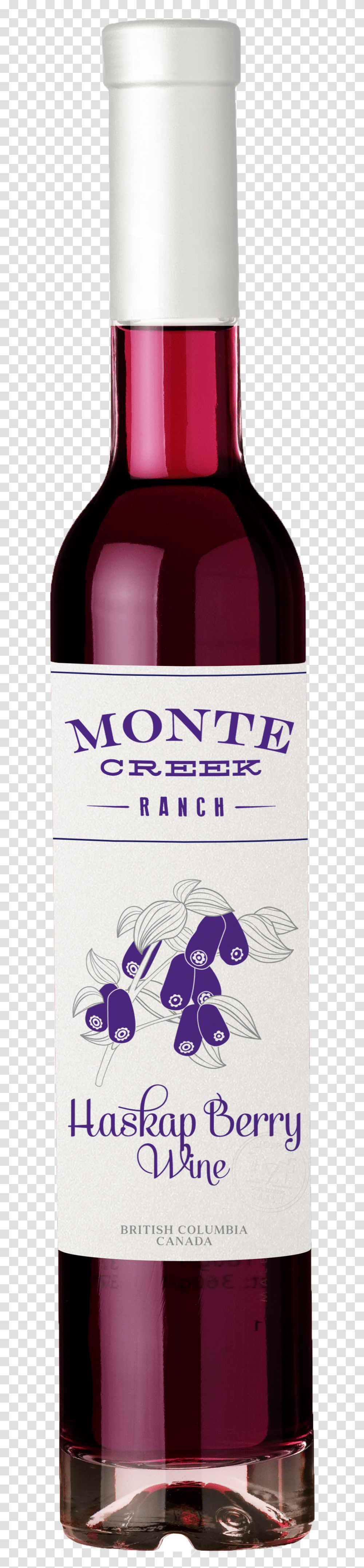 Monte Creek Ranch Haskap Wine Diamond, Alcohol, Beverage, Drink, Red Wine Transparent Png