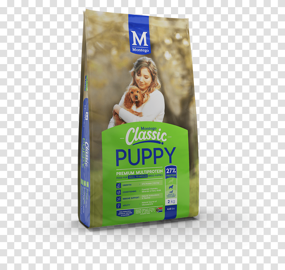 Montego Classic Small Breed Puppy Food Range, Person, Bowl, Syrup, Seasoning Transparent Png