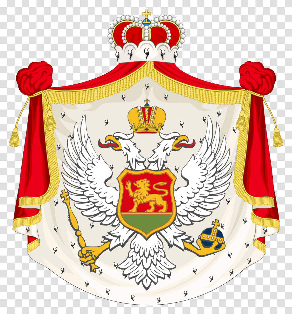 Montenegro Eagle Kingdom Of Montenegro Coat Of Arms, Armor, Shield, Birthday Cake, Dessert Transparent Png