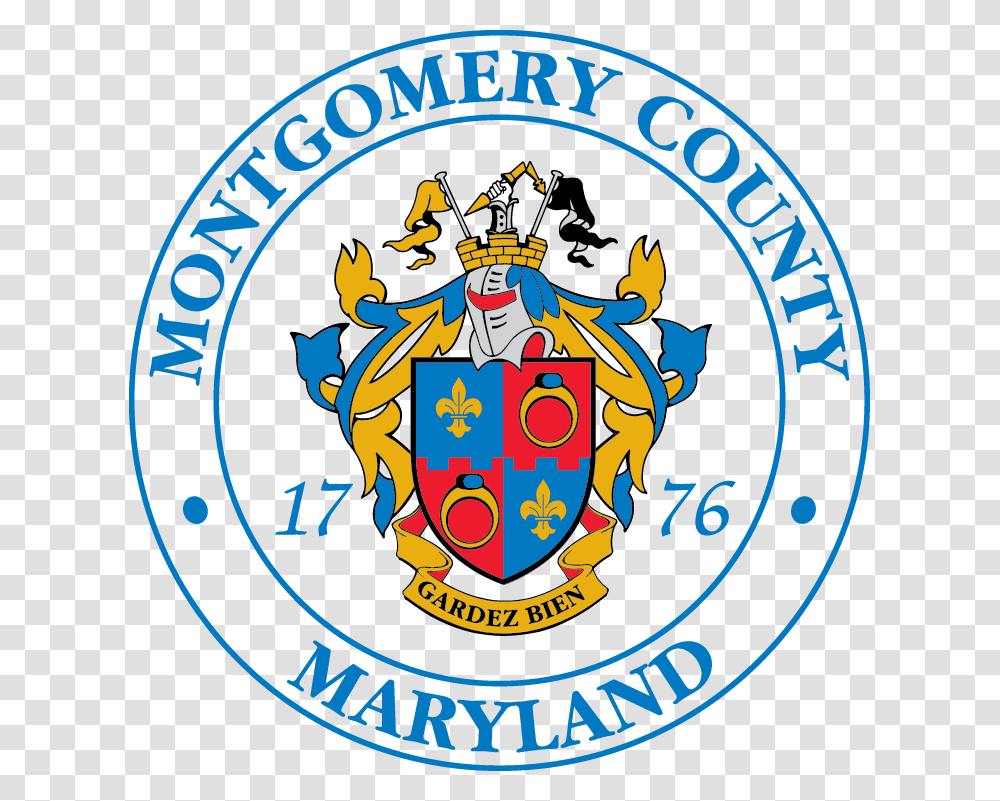 Montgomery County Md Seal, Logo, Trademark, Badge Transparent Png