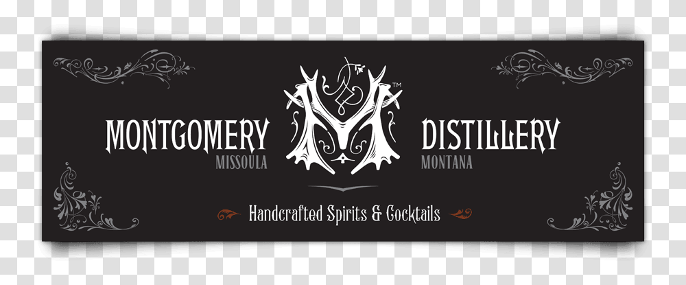 Montgomery Distillery Vinyl Banner Graphic Design, Logo, Label Transparent Png
