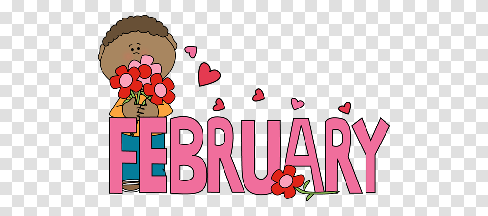 Month Of February Valentines Day Month Clip Art, Alphabet, Label, Food Transparent Png