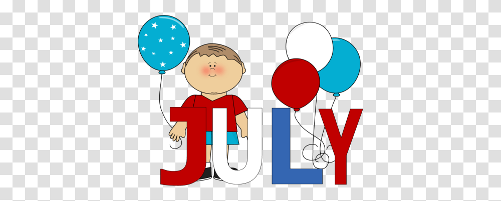 Month Of July Red White And Blue July Clip Art Image, Performer, Alphabet, Crowd Transparent Png