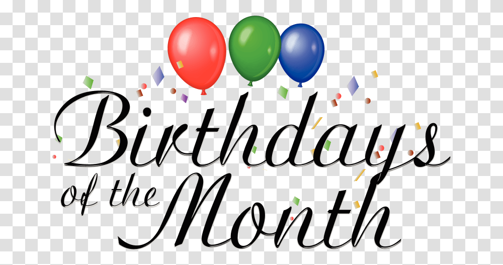 Month Of March Clipart Birthday Of The Month, Ball, Balloon Transparent Png