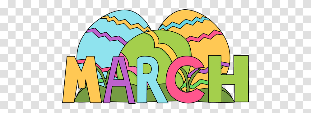 Month Of March Easter Eggs Clip Art Months March March Month, Food Transparent Png