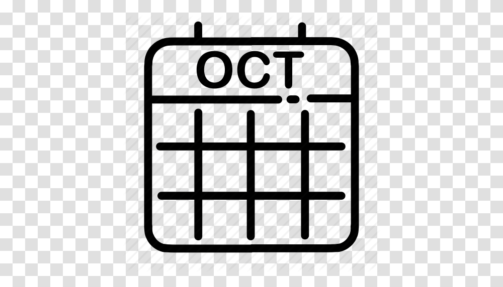 Month Of October Calendar, Furniture, Wall, Cabinet Transparent Png