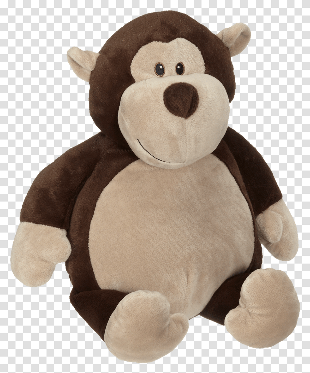 Monty Monkey Buddy Personalized Embroidered 16 Stuffed Sticken Von Stofftiere Ch, Plush, Toy, Teddy Bear, Pillow Transparent Png