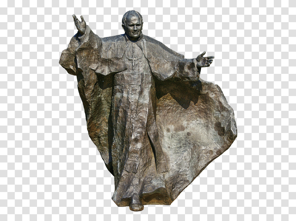 Monument Pope John Paul Ii Karol Jzef Wojtya Bronze Sculpture, Archaeology, Person, Human Transparent Png